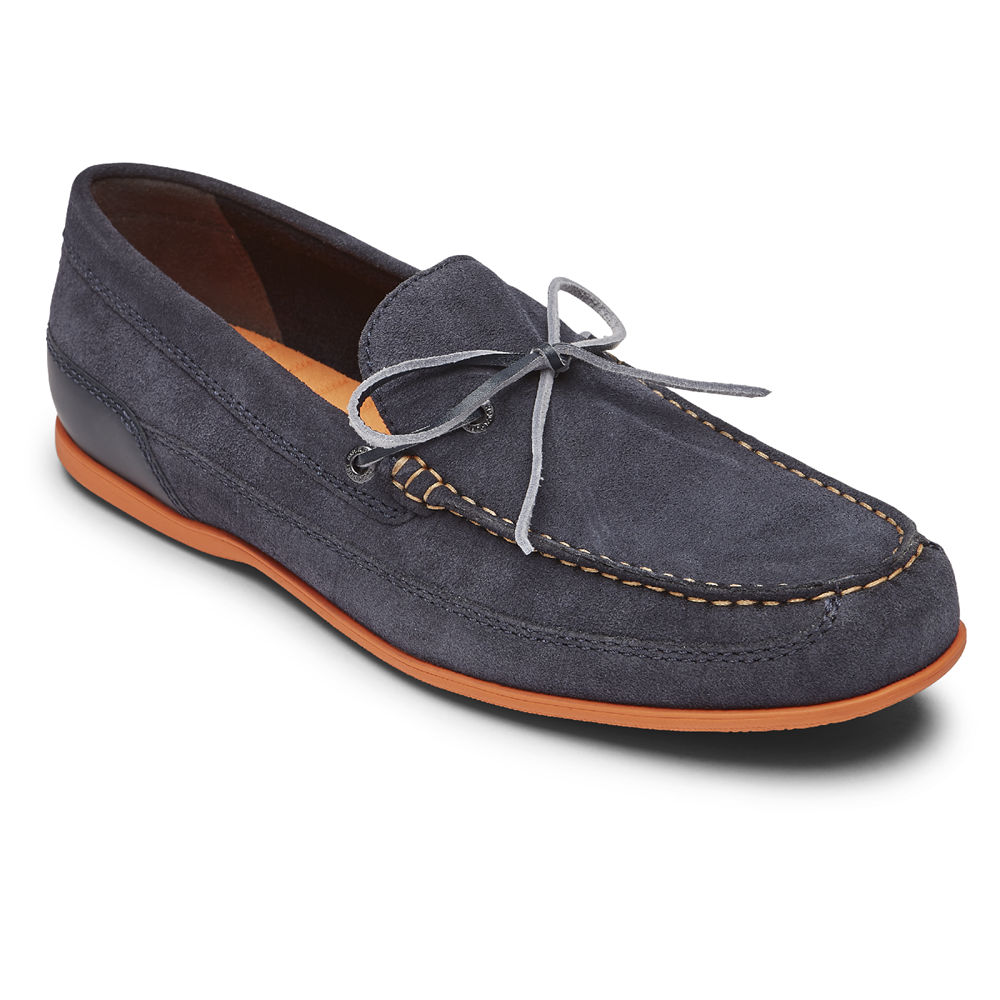 Rockport Loafers For Mens Navy - Malcom Tie - NG6974132